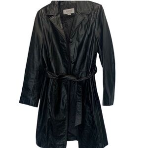 Wilsons leather maxima coat size Large matrix goth